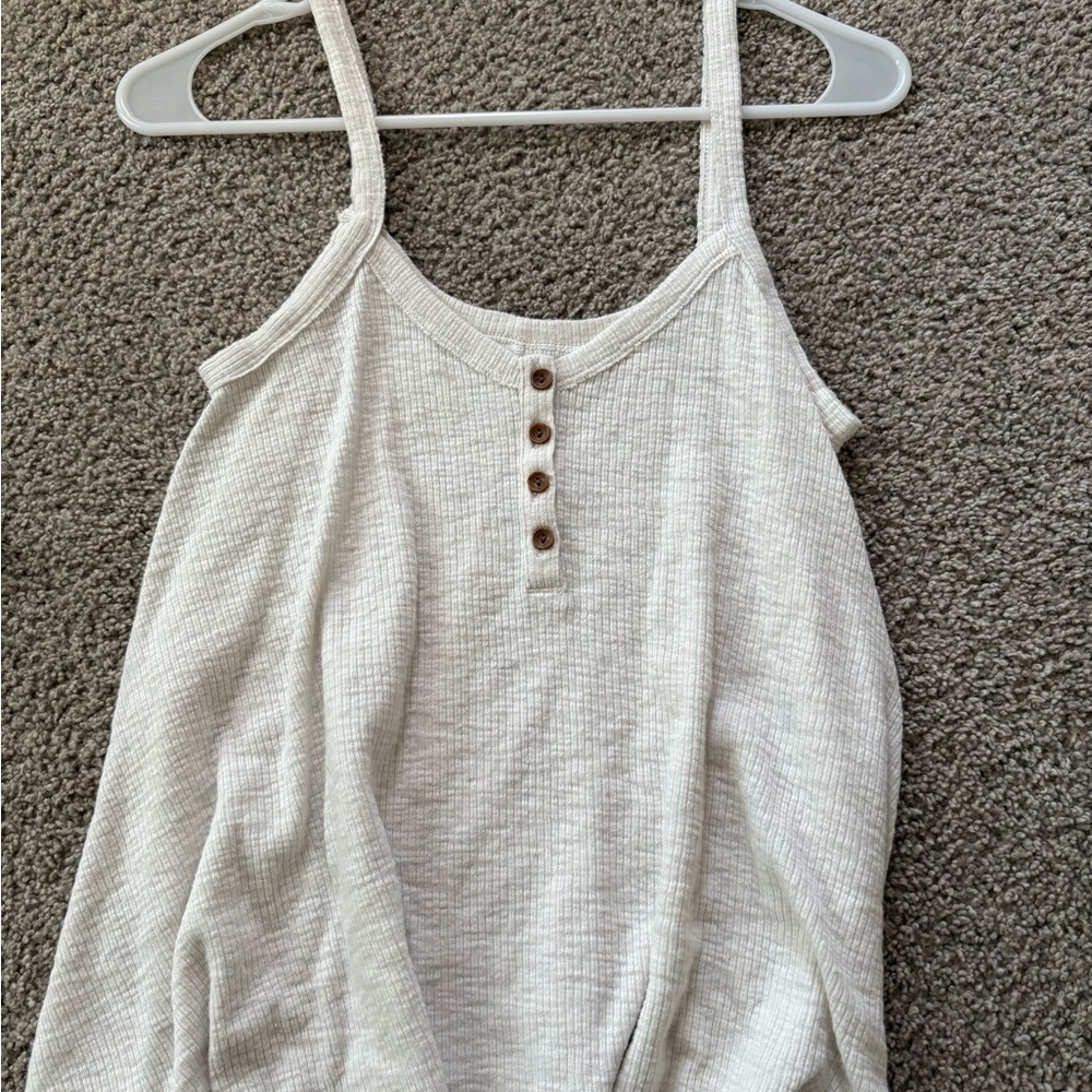 American Eagle Outfitters Cream Button Camisole